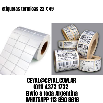 etiquetas termicas 22 x 49