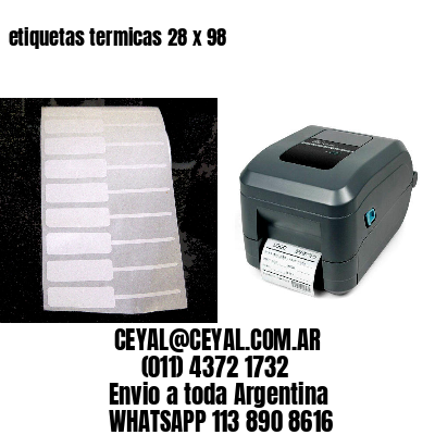 etiquetas termicas 28 x 98