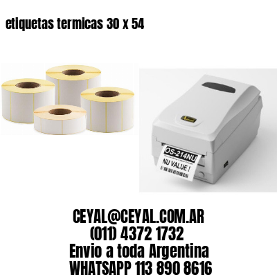 etiquetas termicas 30 x 54