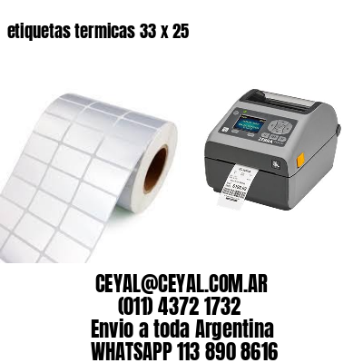 etiquetas termicas 33 x 25