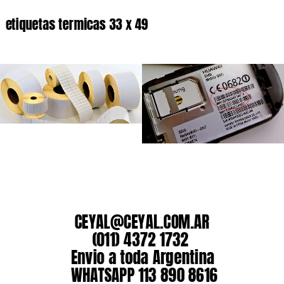 etiquetas termicas 33 x 49