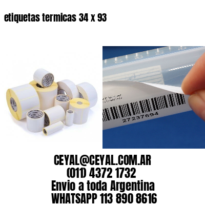 etiquetas termicas 34 x 93