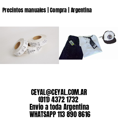Precintos manuales | Compra | Argentina