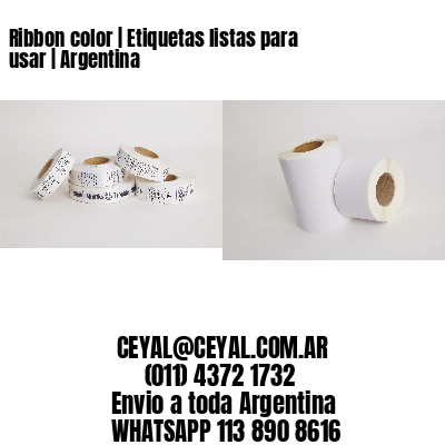 Ribbon color | Etiquetas listas para usar | Argentina