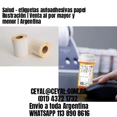 Salud – etiquetas autoadhesivas papel ilustración | Venta al por mayor y menor | Argentina