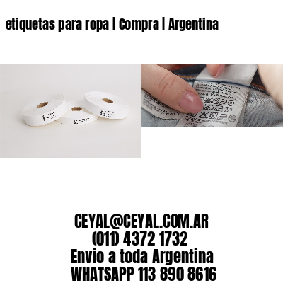 etiquetas para ropa | Compra | Argentina