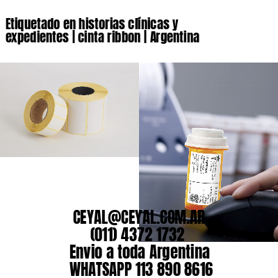 Etiquetado en historias clínicas y expedientes | cinta ribbon | Argentina