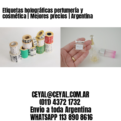 Etiquetas holográficas perfumería y cosmética | Mejores precios | Argentina