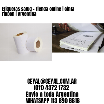 Etiquetas salud – Tienda online | cinta ribbon | Argentina
