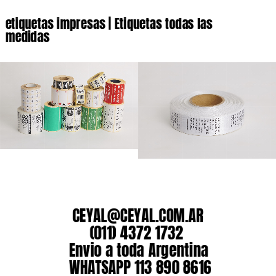 etiquetas impresas | Etiquetas todas las medidas