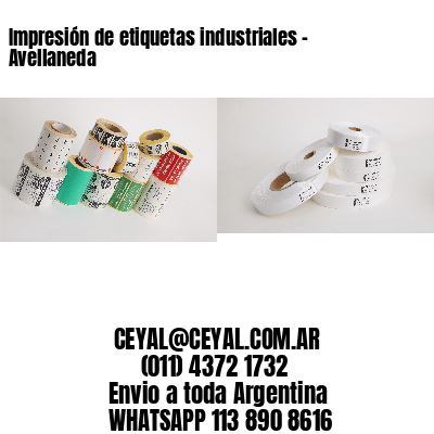 Impresión de etiquetas industriales – Avellaneda