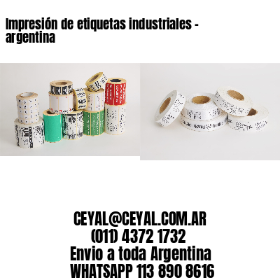 Impresión de etiquetas industriales – argentina