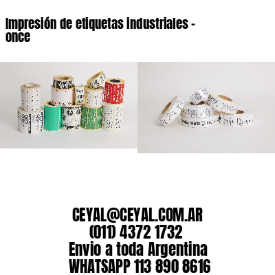 Impresión de etiquetas industriales – once