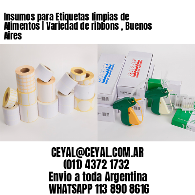 Insumos para Etiquetas limpias de Alimentos | Variedad de ribbons , Buenos Aires