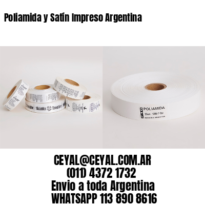 Poliamida y Satín Impreso Argentina