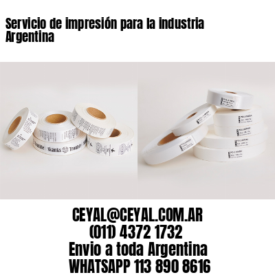 Servicio de impresión para la industria Argentina