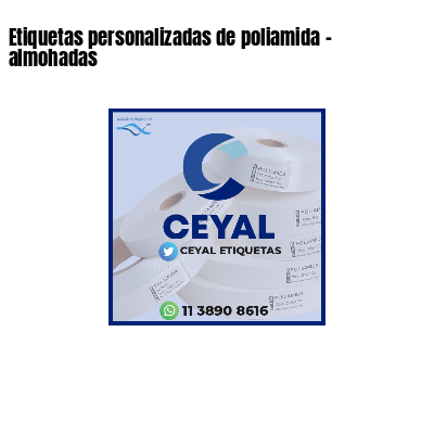 Etiquetas personalizadas de poliamida - almohadas