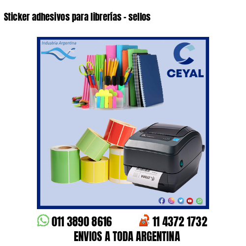 Sticker adhesivos para librerías – sellos