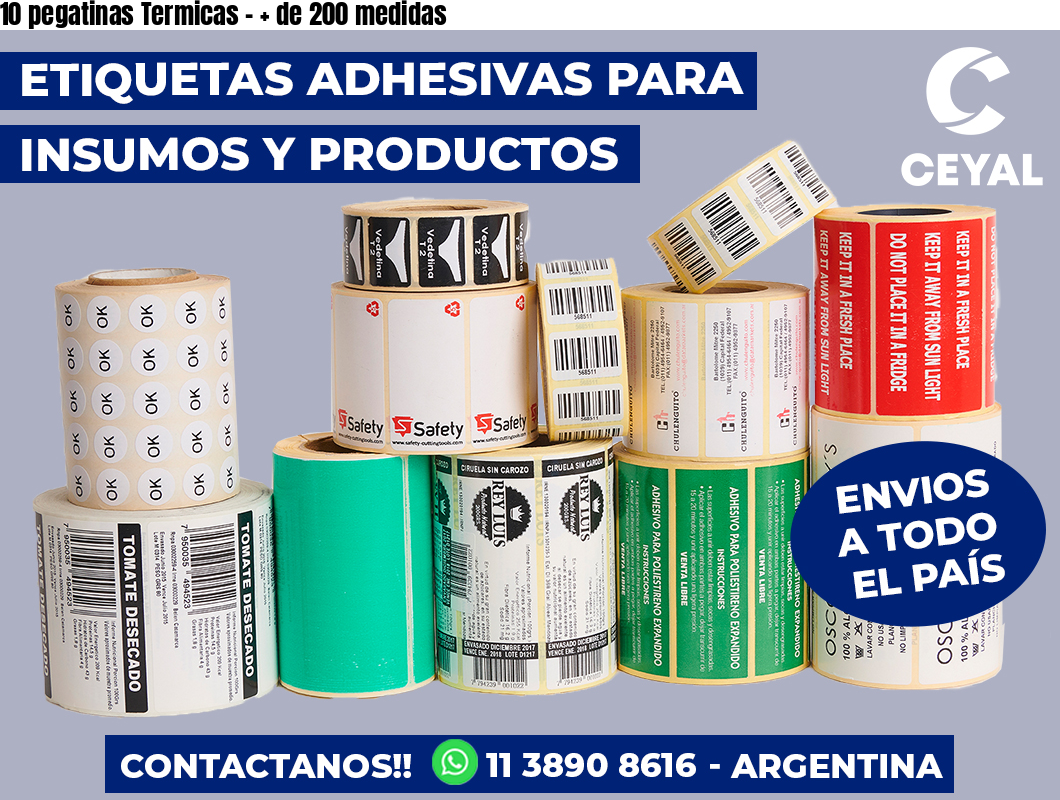 10 pegatinas Termicas – + de 200 medidas