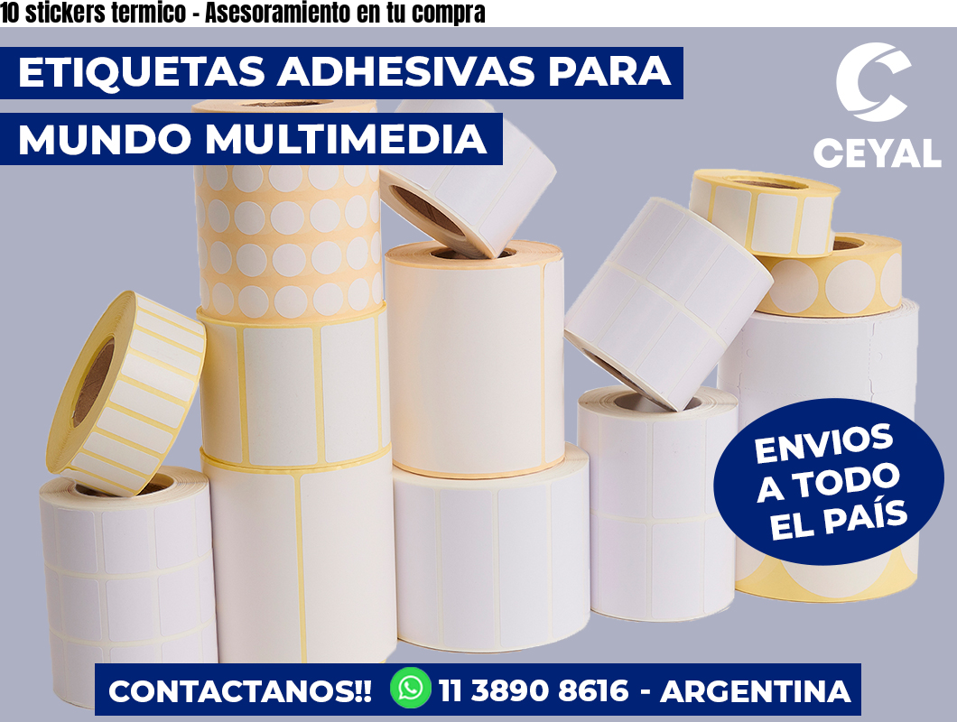 10 stickers termico – Asesoramiento en tu compra