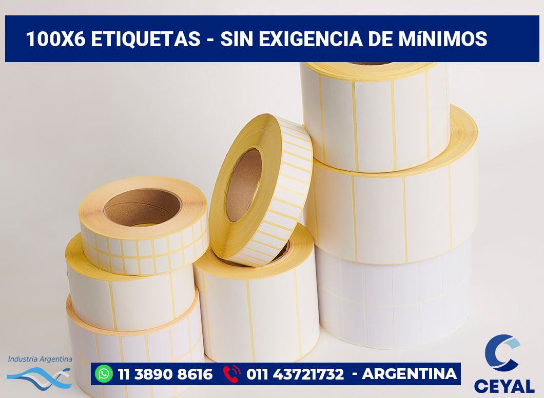 100x6 Etiquetas