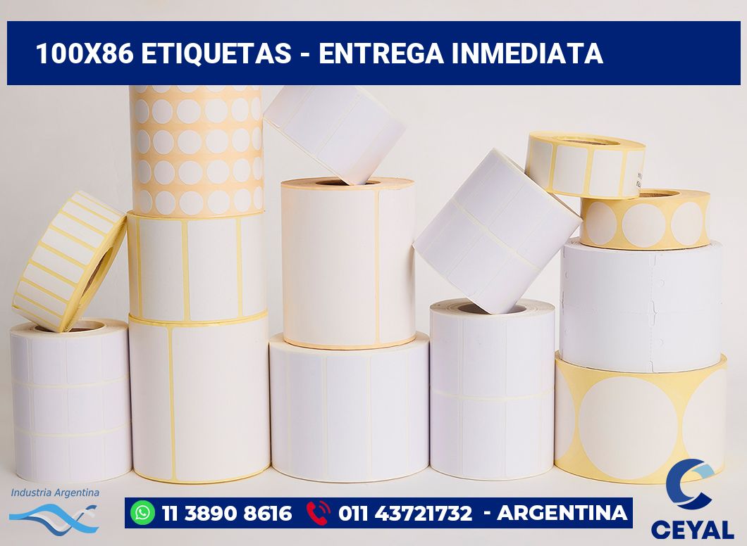 100x86 Etiquetas