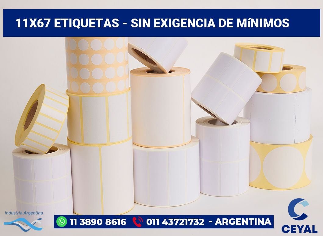 11x67 Etiquetas