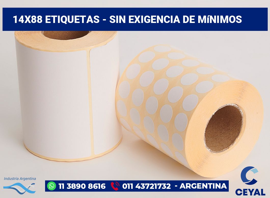14x88 Etiquetas