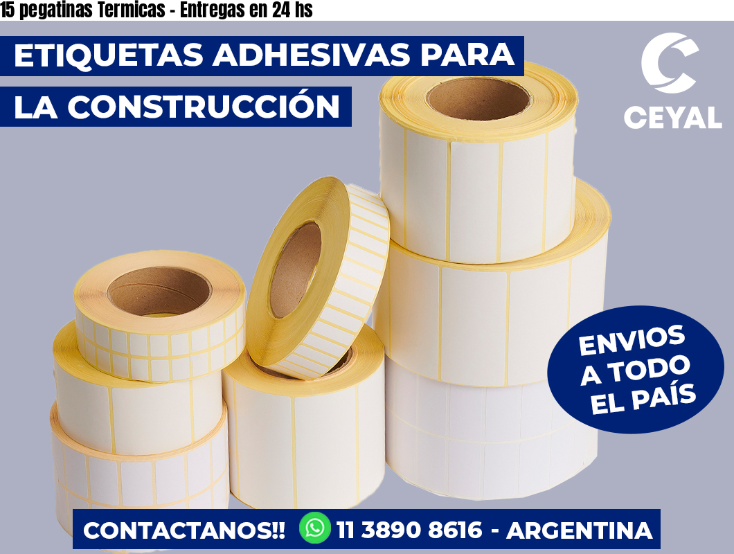 15 pegatinas Termicas – Entregas en 24 hs