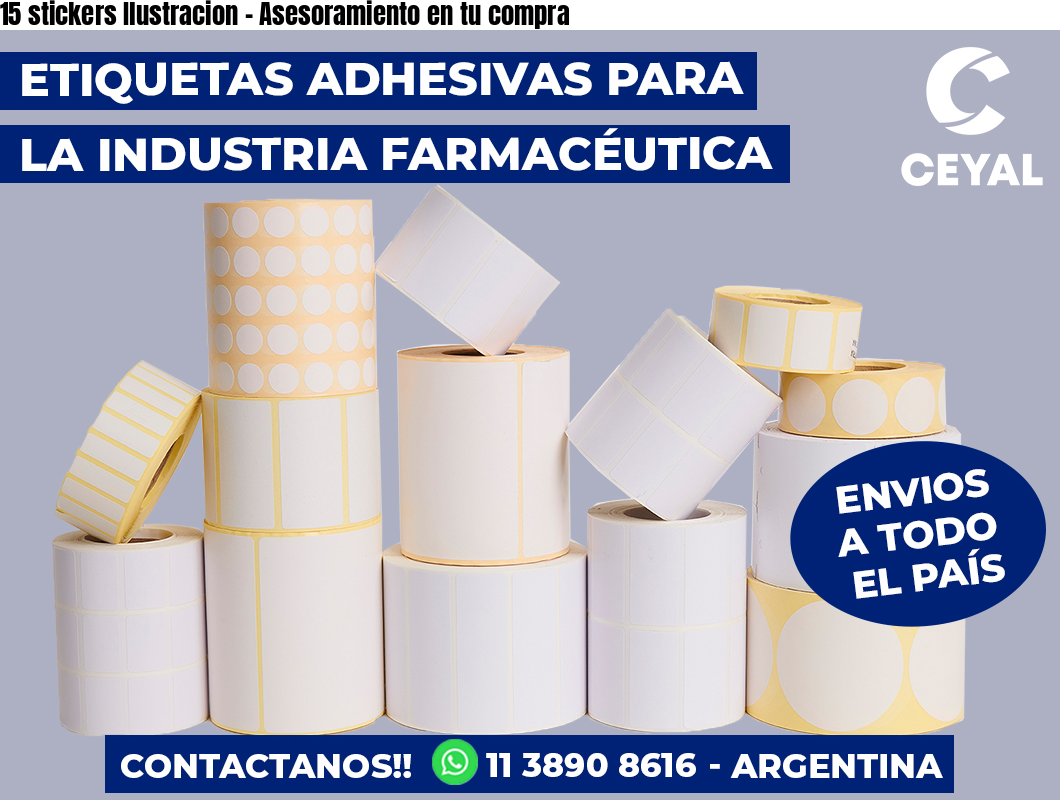 15 stickers Ilustracion – Asesoramiento en tu compra