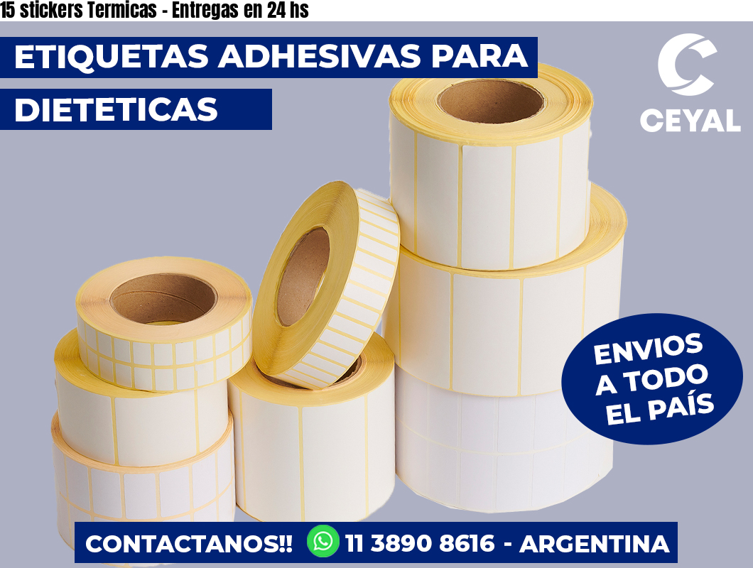 15 stickers Termicas – Entregas en 24 hs