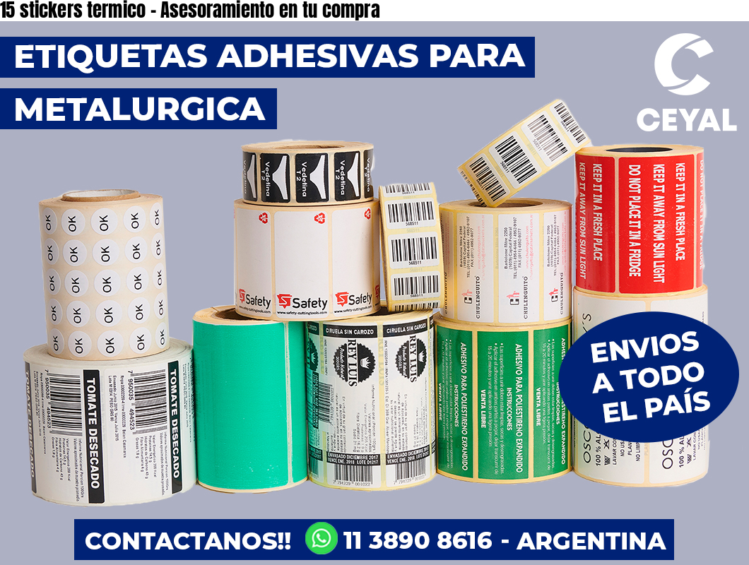 15 stickers termico – Asesoramiento en tu compra