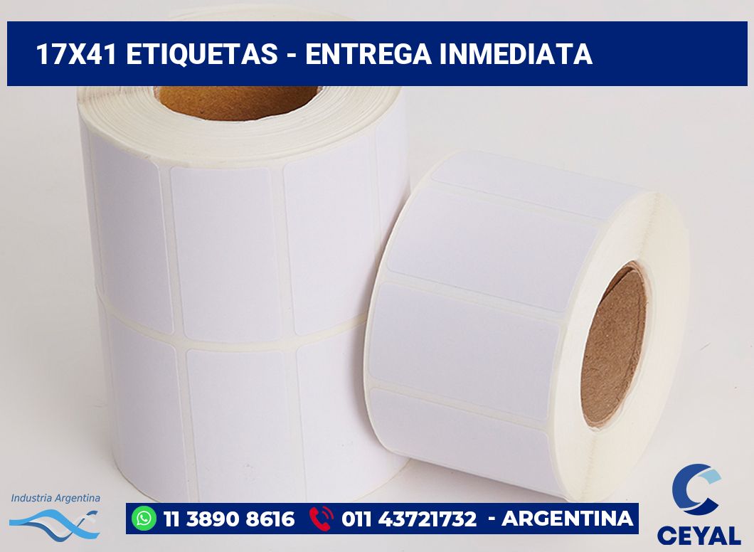 17x41 Etiquetas