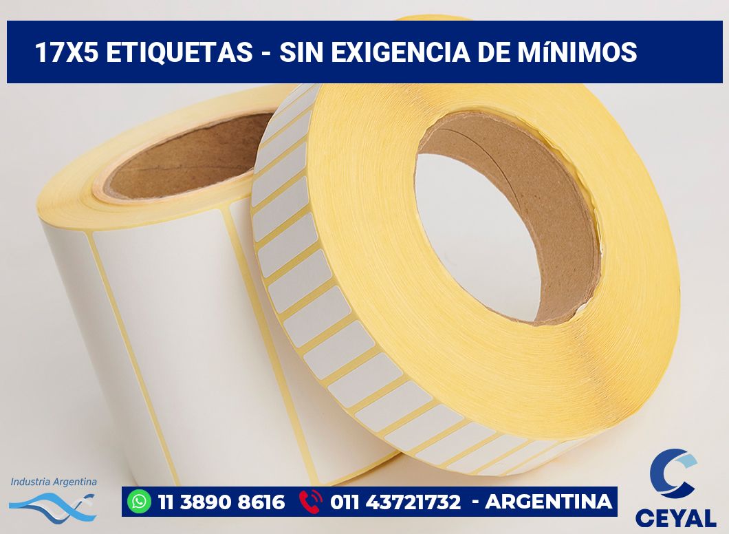 17×5 Etiquetas