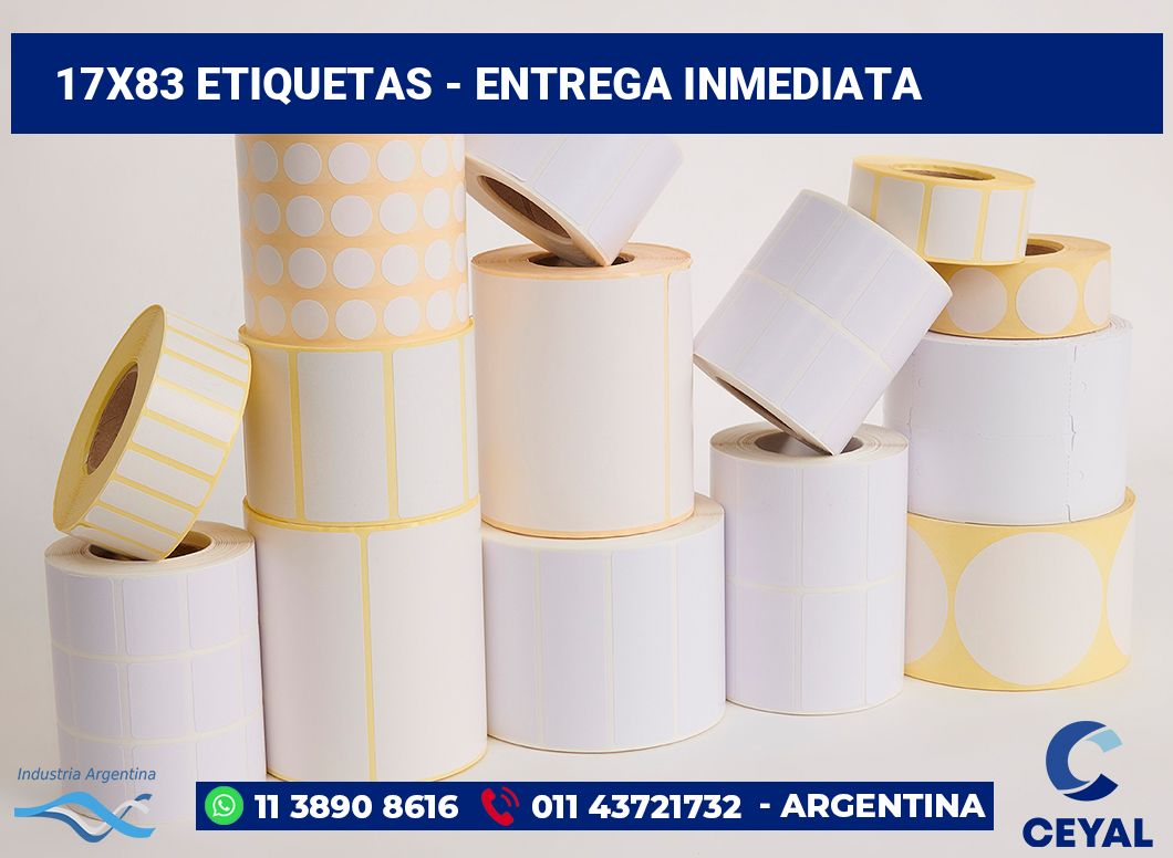 17x83 Etiquetas