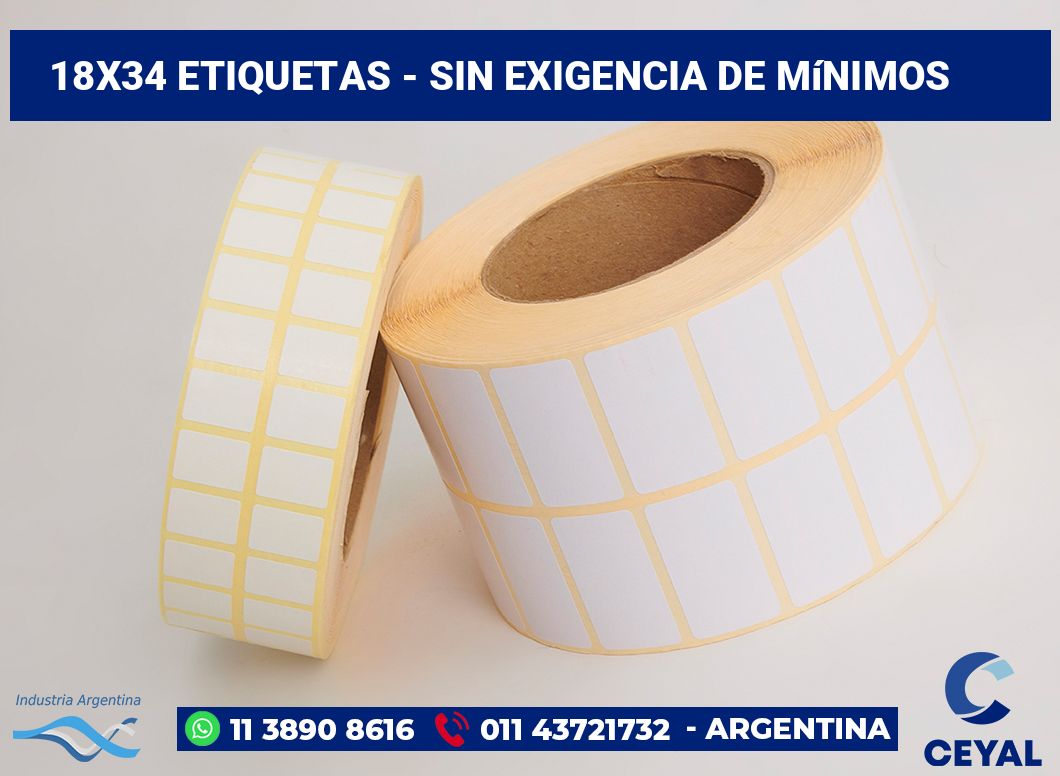 18x34 Etiquetas