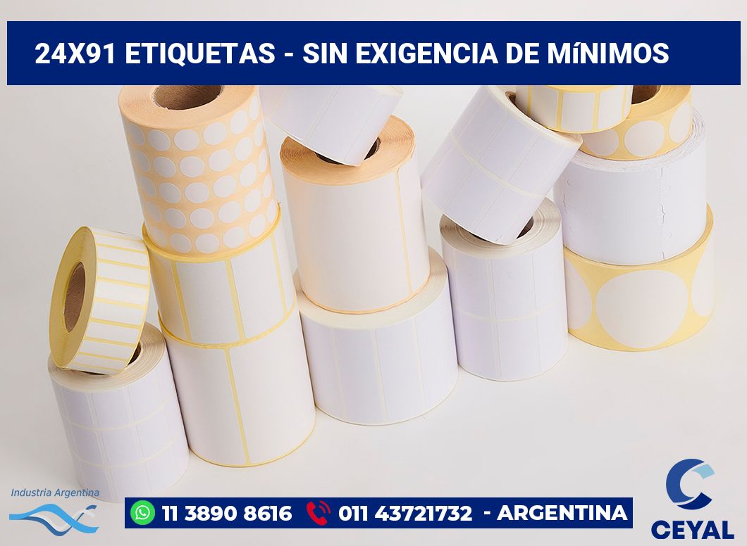 24x91 Etiquetas