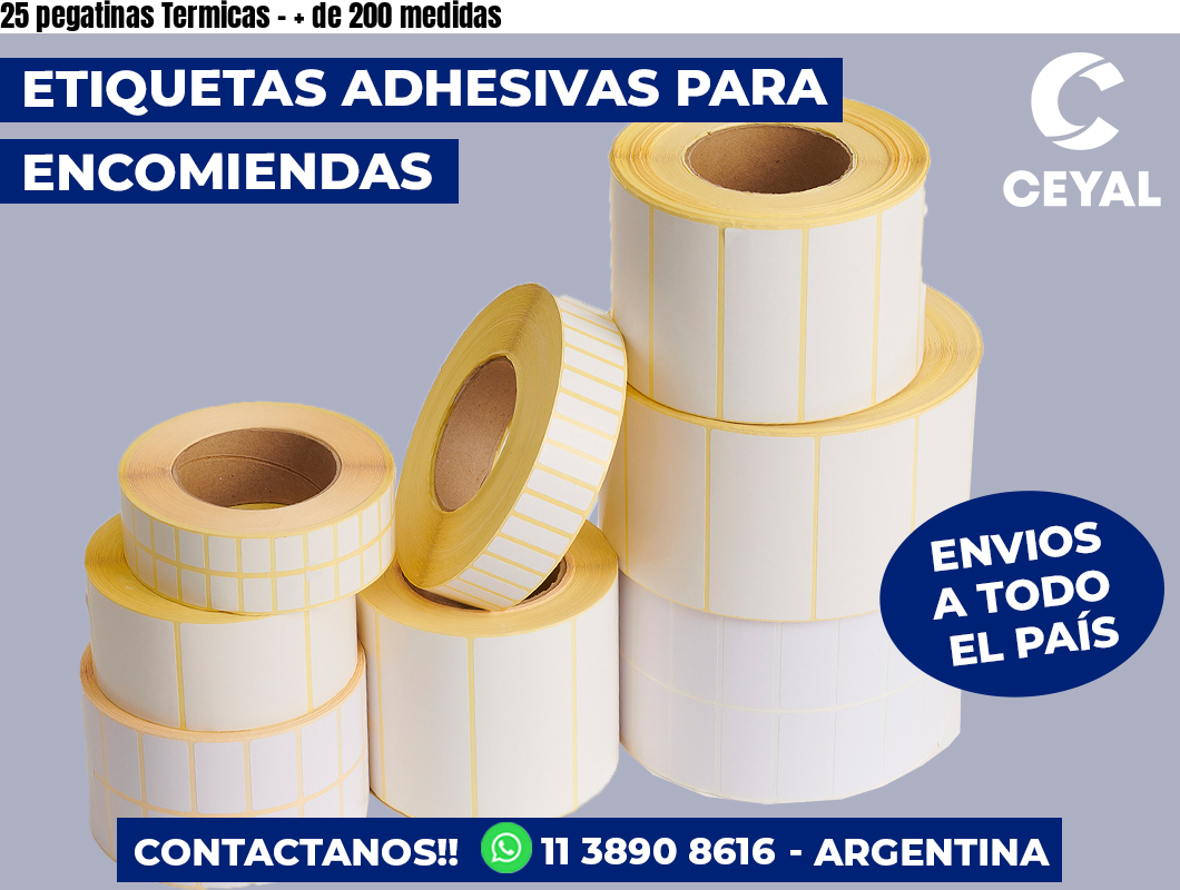 25 pegatinas Termicas – + de 200 medidas