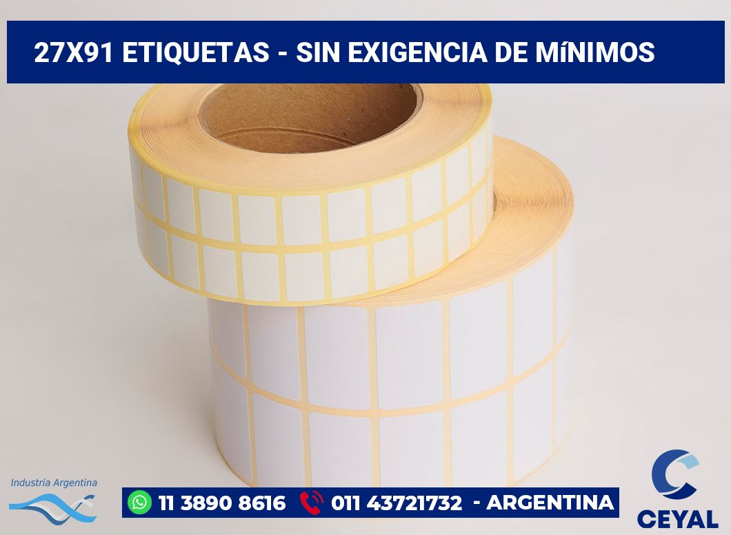 27x91 Etiquetas