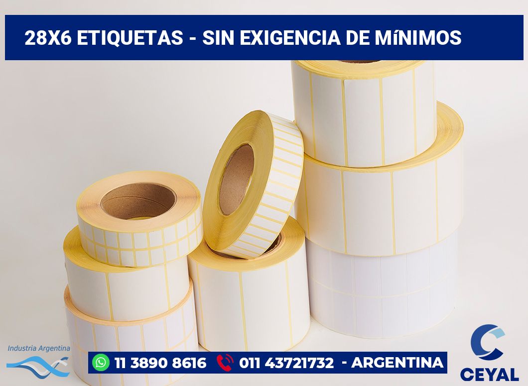 28x6 Etiquetas