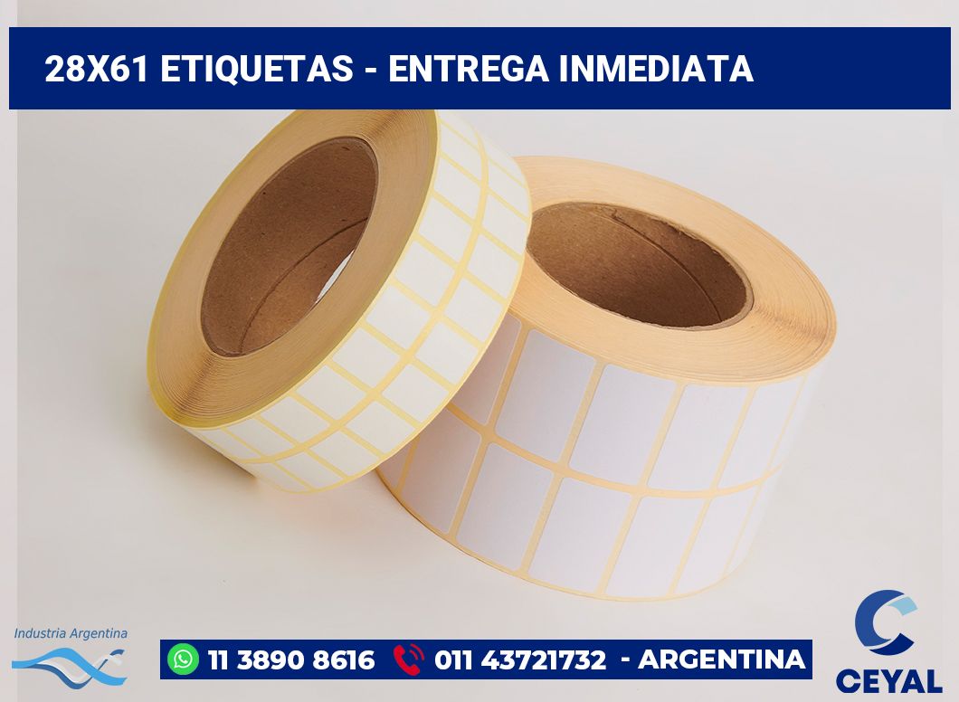 28×61 Etiquetas