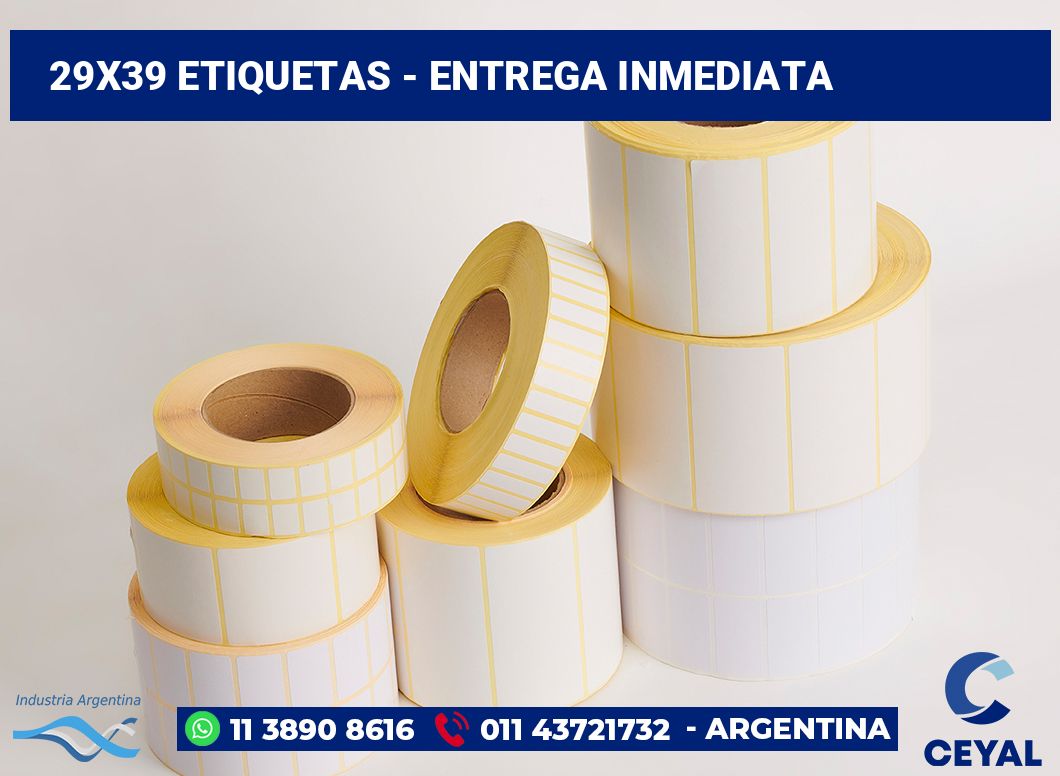 29x39 Etiquetas