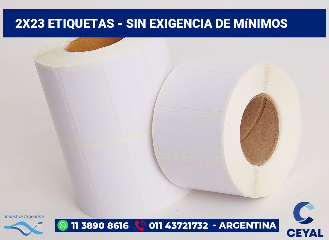 2x23 Etiquetas