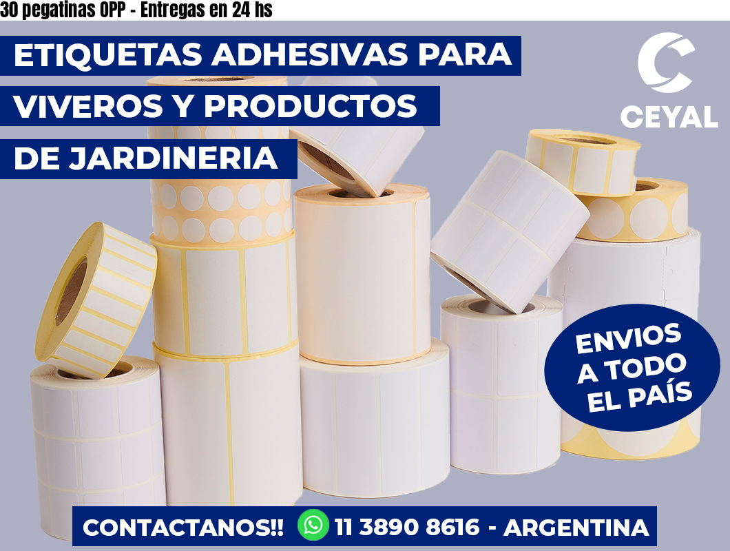 30 pegatinas OPP – Entregas en 24 hs