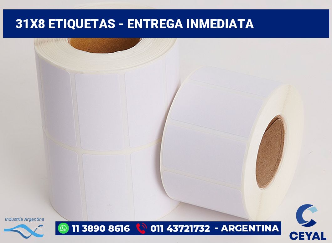 31×8 Etiquetas