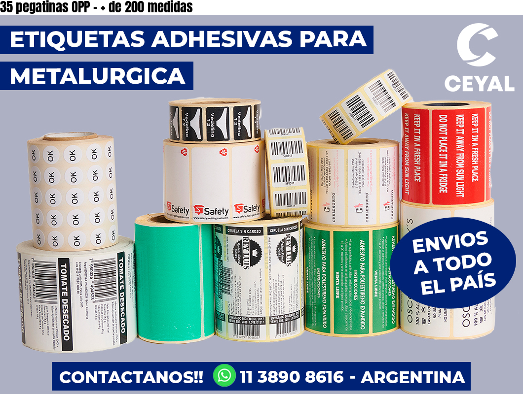 35 pegatinas OPP – + de 200 medidas