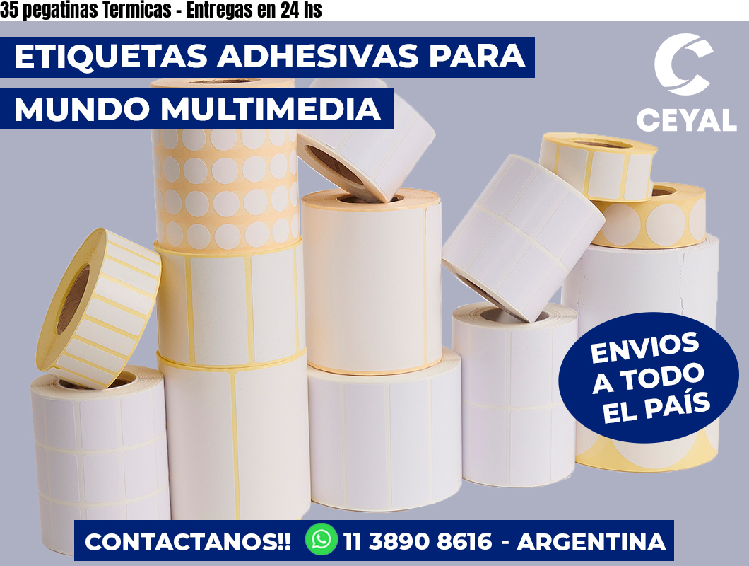 35 pegatinas Termicas - Entregas en 24 hs