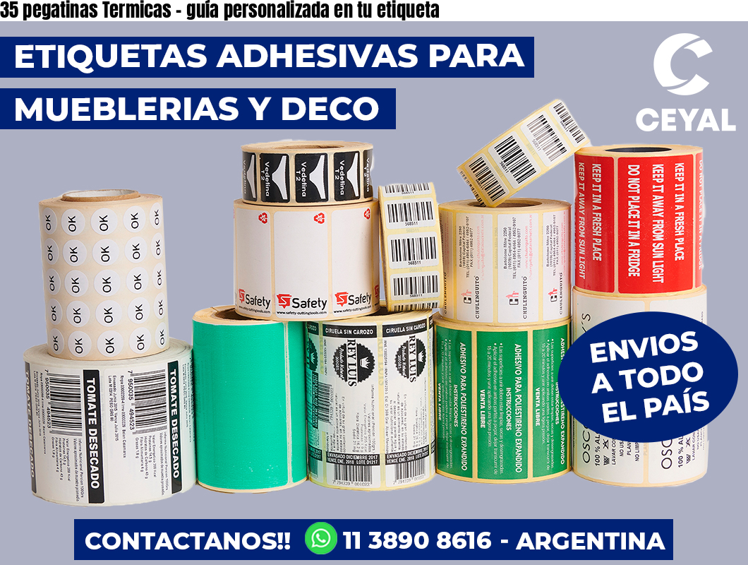 35 pegatinas Termicas – guía personalizada en tu etiqueta