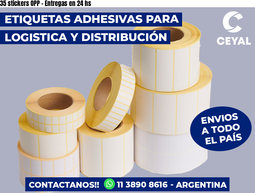 35 stickers OPP - Entregas en 24 hs