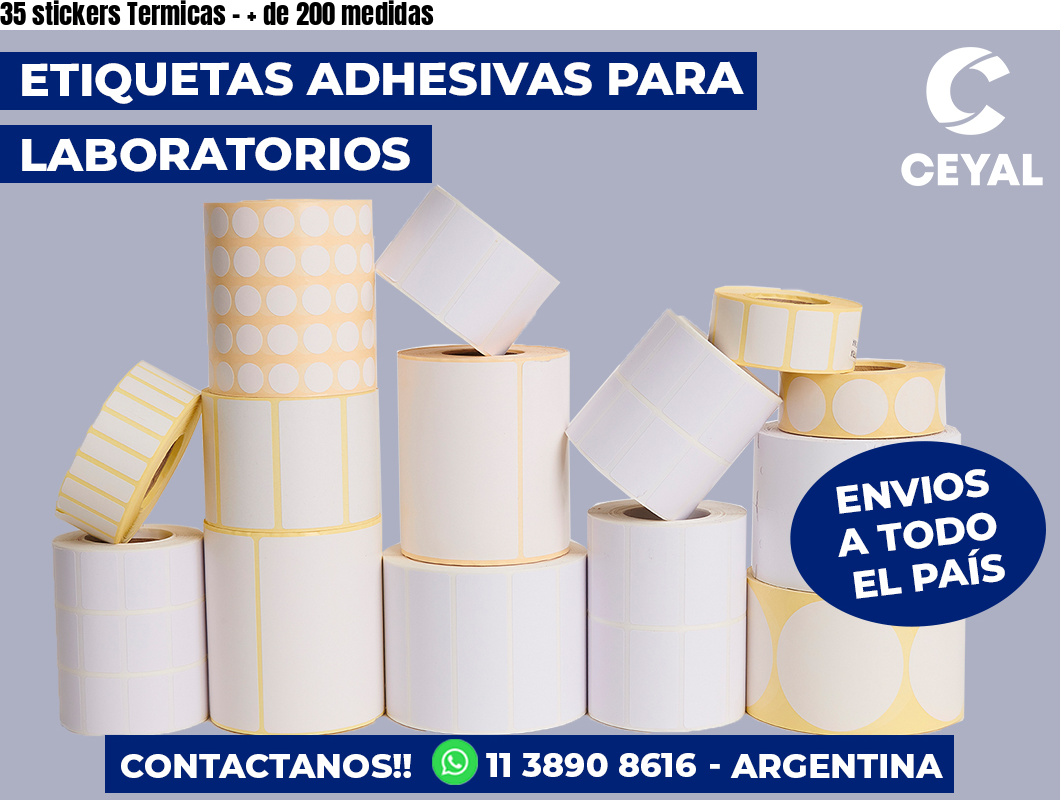 35 stickers Termicas - + de 200 medidas